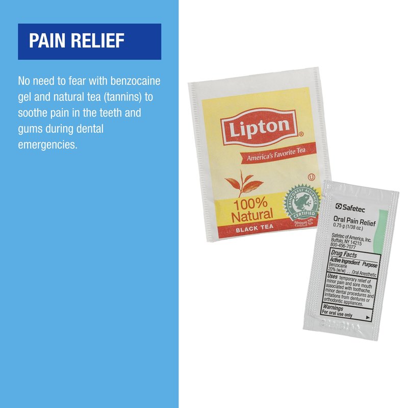 Adventure Medical Kits Dental Medic Kit - Travel Dental Kit for Emergency Tooth Care - Includes Orasol Gel, Tural Tea, Temporary Cavity Filling & More