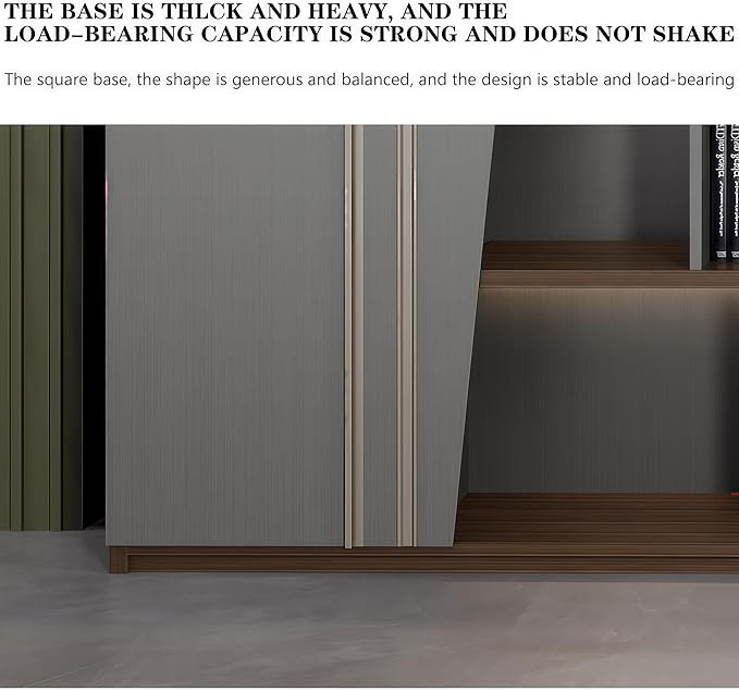 Modern Executive Desk, 78.7 inch L Shaped Desk with Storage, L Shape Corner Desk Drawers and Lockable Storage No Installation Required, Without Desk or Computer Chair (Filing Cabinet)