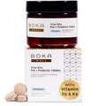 Boka Vital Bite Oral Pre + Probiotics - Sugar-Free Nut-Free Chewable Dental Probiotics for Teeth and Gums with BLIS K12, Vitamin D3 K2 for Men Women, Freshens Breath - Peppermint, 29 ct