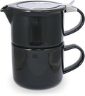 (Black Graphite) - FORLIFE Tea for One with Infuser 14.1 fl oz (410 mls), Black Graphite