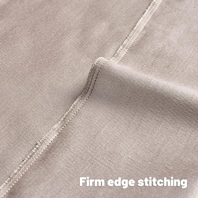 FUTEI Beige Chenille Decorative Throw Pillow Covers 18x18 Inch Set of 2,Soft Embossed Striped Textured Cushion Case,Modern Home Decor for Couch Bed Living Room