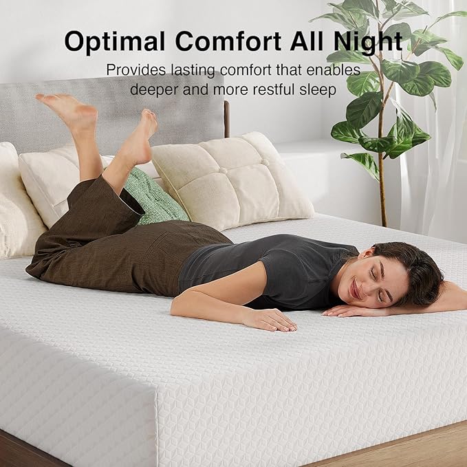 Novilla Queen Mattress, 12 Inch Queen Size Memory Foam with Comfort for Pressure Relief & Cool Fresh Sleep,Removable Washable Cover, Medium Firm