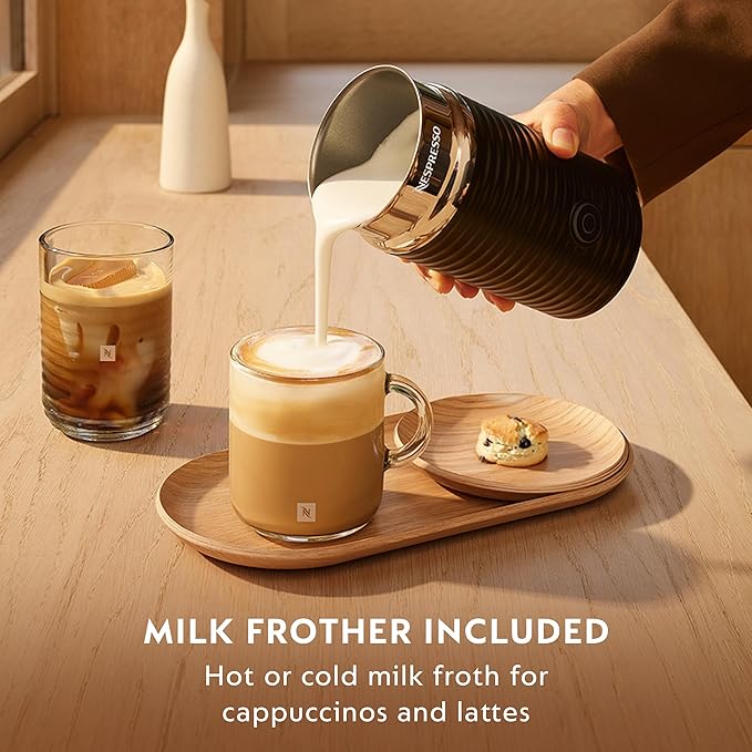 Nespresso Vertuo Pop+ Coffee and Espresso Maker by Breville with Milk Frother, Aqua Mint