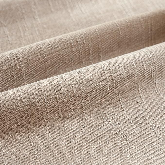 Foindtower Set of 2 Soft Textured Chenille Throw Decorative Pillow Covers Square Accent Solid Cushion Cover Cozy Neutral Farmhouse Pillow Case for Couch Sofa Bedroom Living Room 18x18 Inch,Cream Camel