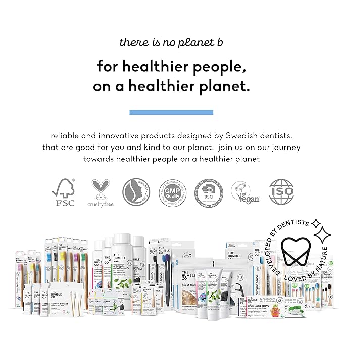 The Humble Co Bamboo Cotton Swabs with Spiral Design, 600 Count - Cotton Buds for Ears, Makeup, Baby Care & Cleaning - Personal Hygiene Essentials & Toiletries - Daily Products for Travel & Home