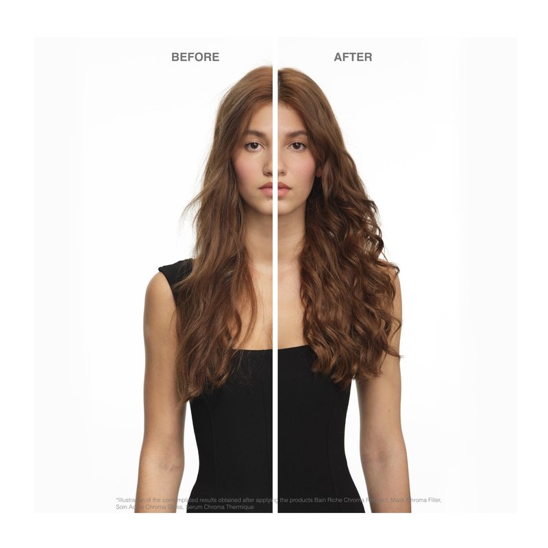 KÉRASTASE Chroma Absolute Chroma Hair Gloss, High Shine Treatment for Damaged Color-Treated Hair, Strengthens and Adds Shine, Lightweight formula with Lactic Acid, Soin Acide, 7.1 Fl Oz