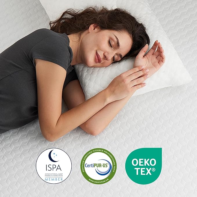 Novilla Queen Size Mattress, 10 Inch Memory Foam Mattress Queenfor Balanced Support & Pressure Relief, Cooling Comfort for Nightlong Refreshment, CertiPUR-US Certified Mattress in a Box, Medium Firm