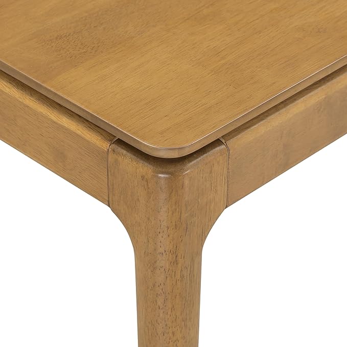 NTC Mingle 47-Inch Console Table, Modern Solid Wood Entryway Table with Hidden Drawer, Waterproof & Heat Resistant, Narrow Table for Hallway, Living Room & Foyer, Teak Look