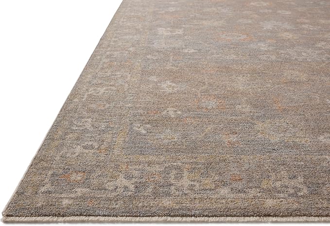 Loloi Chris Loves Julia Louisa Collection LOI-01 Stone/Multi 2'-7" x 8'-0", .38" Pile Height, Runner Rug