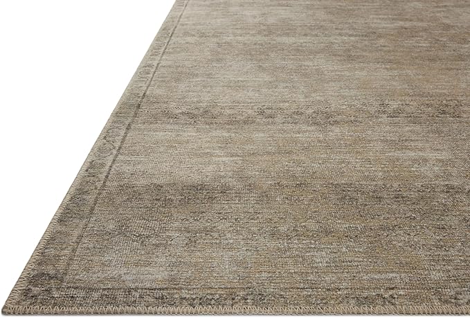 Loloi Amber Lewis Cambria Collection CBR-01 Ash/Bark 8'-6" x 11'-6" Area Rug Jute, Neutral, Vintage Style, Antique Tone, Living, Bedroom, Dining, Carpet