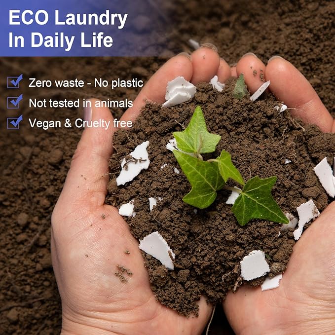 Laundry Detergent Sheets, 200 Loads Fresh Linen Scent Hypoallergenic Eco-Friendly, Biodegradable Plastic Free Liquidless Laundry Sheets Suitable for Sensitive Skin
