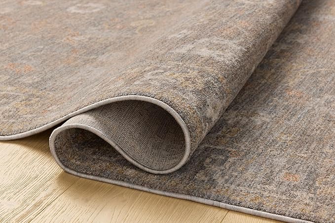 Loloi Chris Loves Julia Louisa Collection LOI-01 Stone/Multi 2'-7" x 12'-0", .38" Pile Height, Runner Rug
