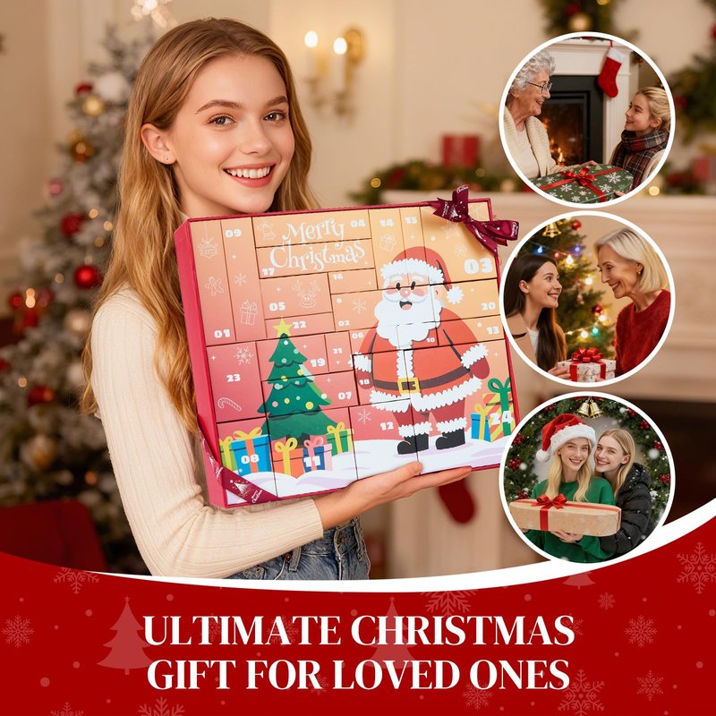 Beauty Advent Calendar, 24 Days Advent Calendars for Women with Hand Lotion, Skincare Countdown Gift for Christmas, 2025 Christmas Calendar Skin Care Gifts, Advent Calendar 2025