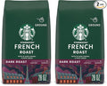 Starbucks Ground Coffee, Dark Roast Coffee, French Roast, 100% Arabica, 1 bag (28 oz) (Pack of 2)