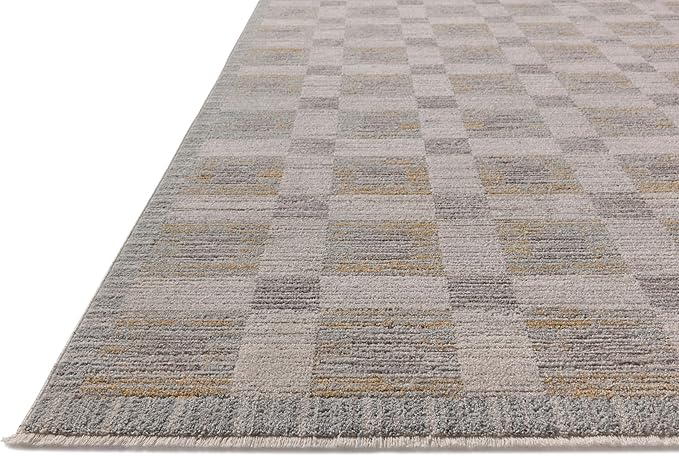 Loloi Amber Lewis Cali Collection CIL-07 Mist/Wheat 5'-3" x 7'-6", .25" Pile Height, Accent Rug