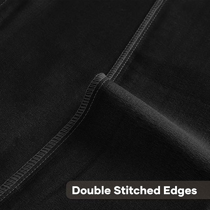 FUTEI Black Decorative Throw Pillow Covers 20x20 Inch Set of 2,Soft Cozy Wheat Ear Striped Patterns Cushion Cases,Modern Home Decor for Couch Bed Living Room