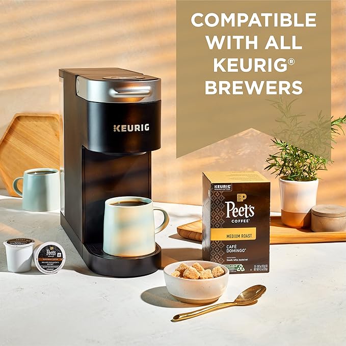 Peet's Coffee, Flavored Light Roast Keurig K-Cup Pods - Hazelnut Mocha 22 Count (1 Box of 22 K-Cup Pods)