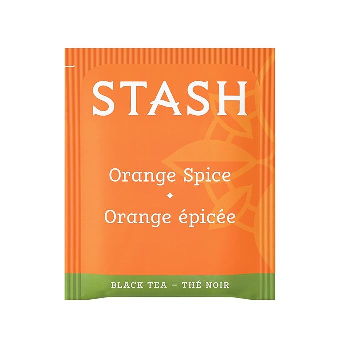 Stash Tea Orange Spice Black Tea - Caffeinated, Non-GMO Project Verified Premium Tea with No Artificial Ingredients, 20 Count (Pack of 6) - 120 Bags Total