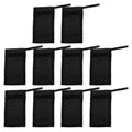 Healifty Bubble Mesh Soap Pouch 10Pcs Black Net Bags 7.87X4.72 Inch for Face Cleansing Foaming and Exfoliating with Natural Soap Saver Nets