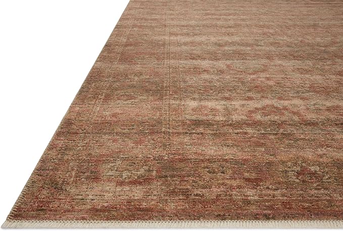 Loloi Amber Lewis Molly Collection MOL-09 Brick/Bark 2'-7" x 7'-9" Low Pile Runner Rug