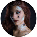 Tattoocrew 2 x Pretty Little Killers Face Halloween Temporary Tattoo, Spider Costume, Witch, Web, Horror