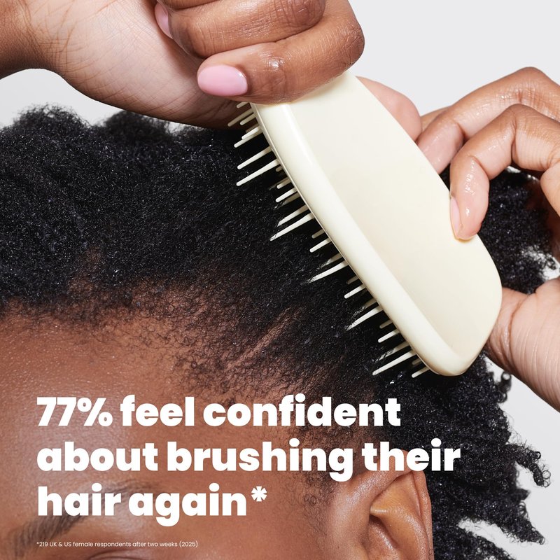 Tangle Teezer Extra Gentle Detangler Hair Brush, with Fewer Bristles for Gentle & Effective Detangling to Minimize Hair Loss & Breakage, Chamomile Yellow