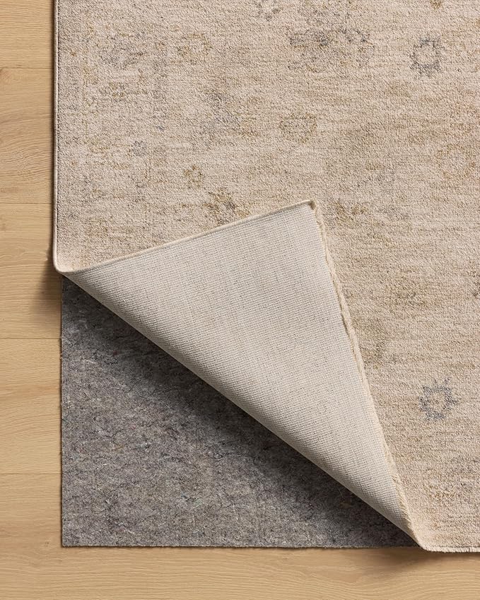Loloi Chris Loves Julia Louisa Collection LOI-01 Oatmeal/Stone 5'-3" x 7'-6", .38" Pile Height, Area Rug