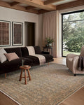 Loloi Amber Lewis Molly Collection MOL-02 Denim/Gold 2'-7" x 7'-9" Low Pile Runner Rug