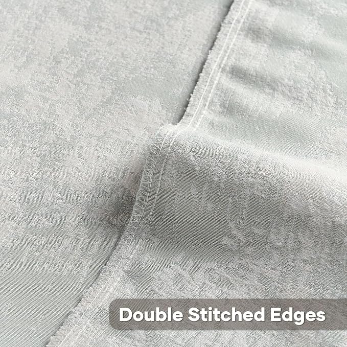 FUTEI Light Blue White Decorative Throw Pillow Covers 16x16 Inch Set of 2,Soft Faux Cashmere Jacquard - Textured & Cozy Cushion Case,Modern Home Decor for Couch Bed Living Room