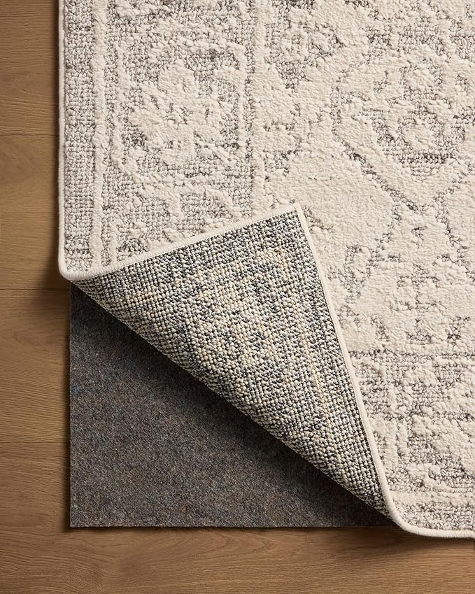 Loloi Magnolia Home by Joanna Gaines Gigi Collection GIG-02 Ivory/Stone 9'-2" x 13' Area Rug