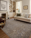 Loloi Chris Loves Julia Louisa Collection LOI-01 Stone/Multi 2'-7" x 8'-0", .38" Pile Height, Runner Rug
