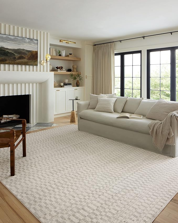 Loloi Kamala Collection KAM-05 Ivory/Grey 9'-2" x 13' Area Rug