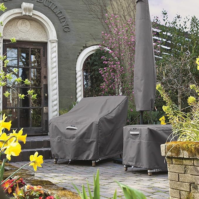 Classic Accessories Ravenna Water-Resistant 50 Inch Patio Loveseat Cover, Patio Furniture Covers