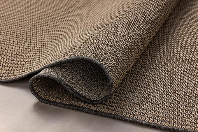 Loloi Chris Loves Julia Providence Collection PRC-03 Wheat/Charcoal 7'-6" x 10', .12" Pile Height, Indoor/Outdoor Area Rug