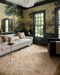 Loloi Chris Loves Julia Palma Collection PLM-11 Natural/Multi 3'-6" x 5'-6" Fringe Accent Rug Vintage Style Boho Living Room Bedroom Carpet