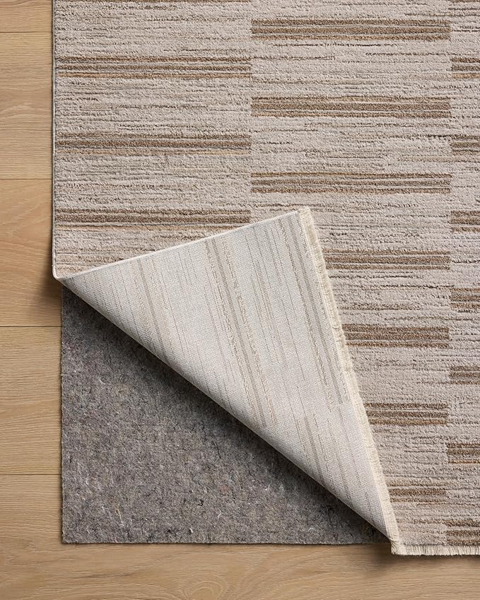 Loloi Amber Lewis Cali Collection CIL-04 Ivory/Tobacco 11'-6" x 15'-7", .25" Pile Height, Area Rug