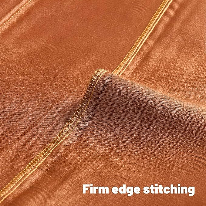 FUTEI Burnt Orange Chenille Decorative Throw Pillow Covers 16x16 Inch Set of 2,Soft Cozy Striped Geometric Patterns Cushion Case,Modern Home Decor for Couch Bed Living Room