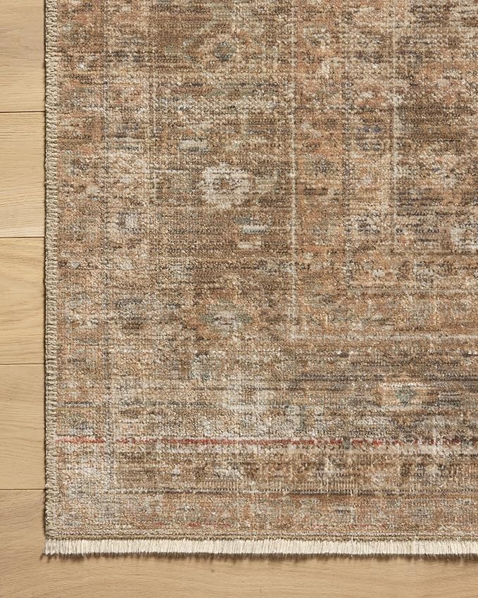 Loloi Amber Lewis Molly Collection MOL-06 Gold/Blue 3'-0" x 5'-0" Low Pile Accent Rug