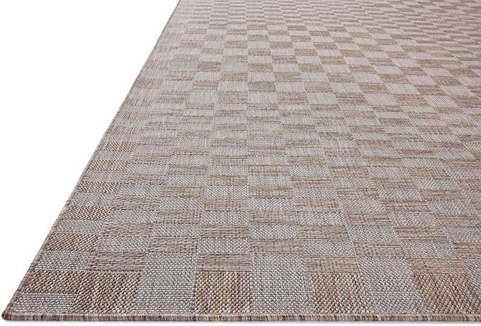Loloi Amber Lewis Topanga Collection TOP-03 Natural/Dove 2'-3" x 3'-9" Indoor/Outdoor Area Rug