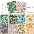 Lucomb 10 Pack Swedish Dishcloths for Kitchen, Reusable Cleaning Cloths Absorbent Non-Scratch Cellulose Sponge Cloths for Dishes Counters