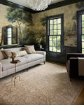 Loloi Chris Loves Julia Palma Collection PLM-01 Bark/Natural 9'-6" x 13'-1" Area Rug Vintage Style Boho Living Room Bedroom Carpet