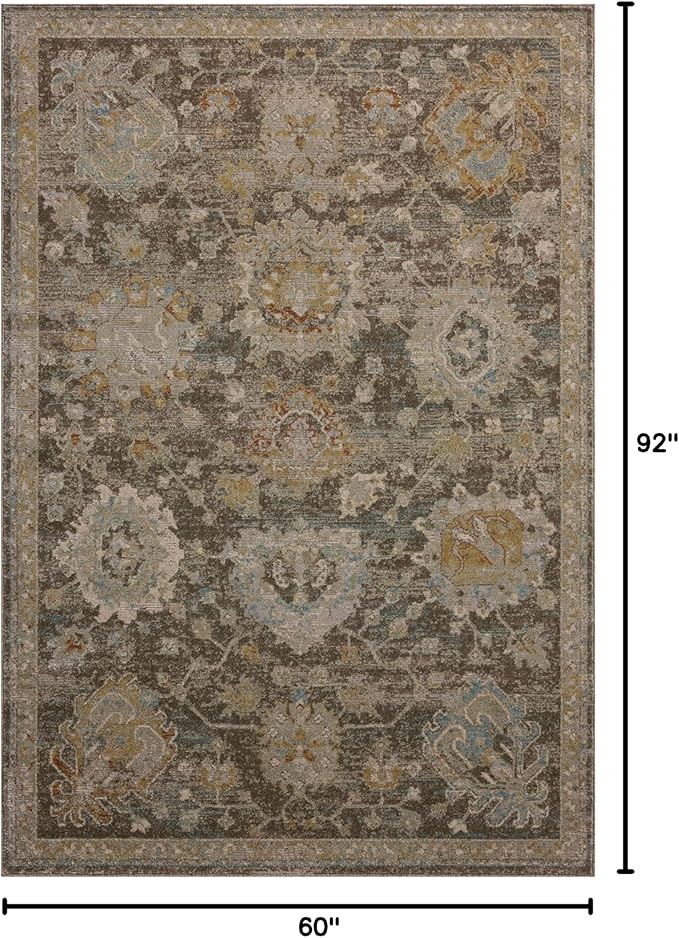 Loloi Magnolia Home by Joanna Gaines Mona Collection MOA-02 BARK/Multi 5' x 7'-8" Area Rug