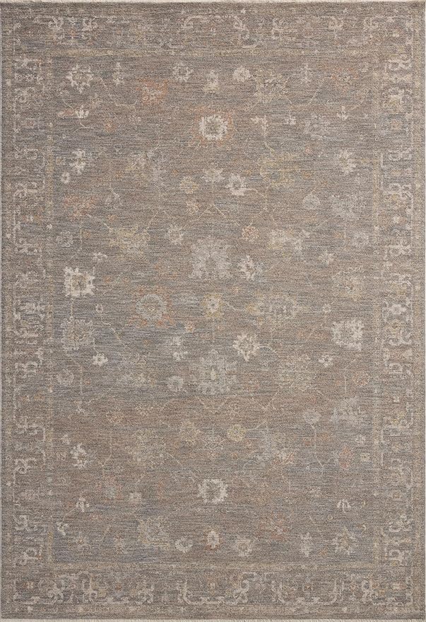 Loloi Chris Loves Julia Louisa Collection LOI-01 Stone/Multi 2'-7" x 8'-0", .38" Pile Height, Runner Rug