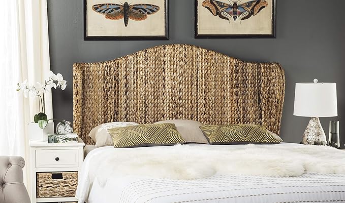 SAFAVIEH Home Collection Nadine Natural Winged Headboard, Queen