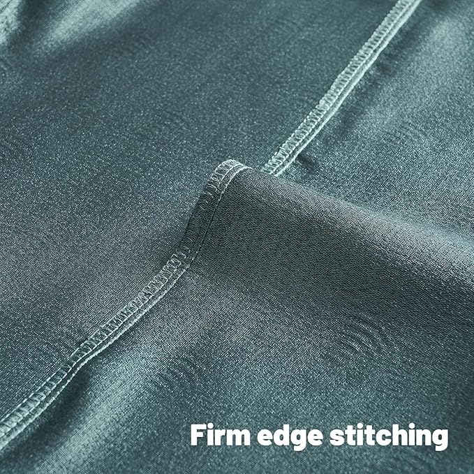 FUTEI Grey Blue Chenille Decorative Throw Pillow Covers 26x26 Inch Set of 2,Soft Cozy Striped Geometric Patterns Euro Pillow Sham,Modern Home Decor for Couch Bed Living Room