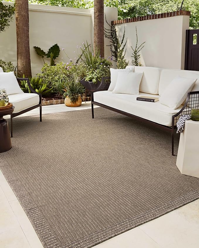 Loloi Chris Loves Julia Providence Collection PRC-02 Natural/Sand 7'-6" x 10', .12" Pile Height, Indoor/Outdoor Area Rug