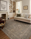 Loloi Chris Loves Julia Louisa Collection LOI-04 Lagoon/Ivory 2'-7" x 14', .38" Pile Height, Runner Rug