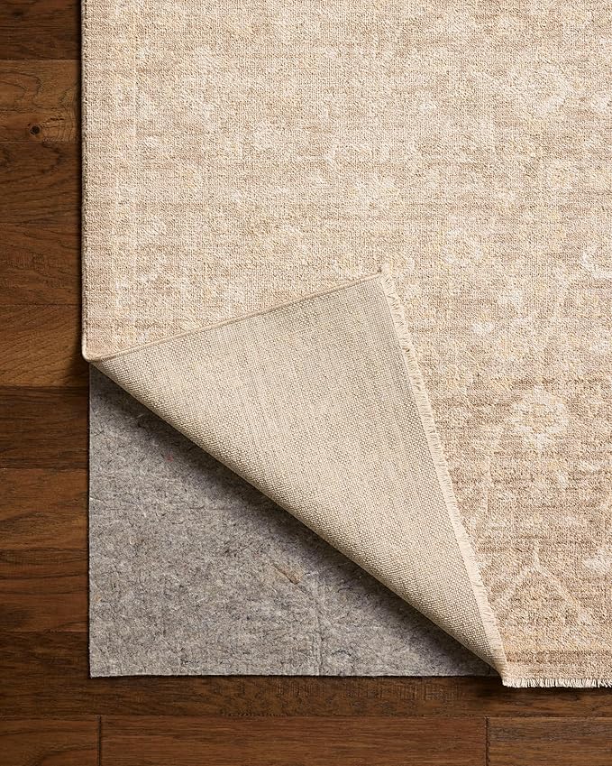 Loloi Chris Loves Julia Palma Collection PLM-01 Bark/Natural 9'-6" x 13'-1" Area Rug Vintage Style Boho Living Room Bedroom Carpet