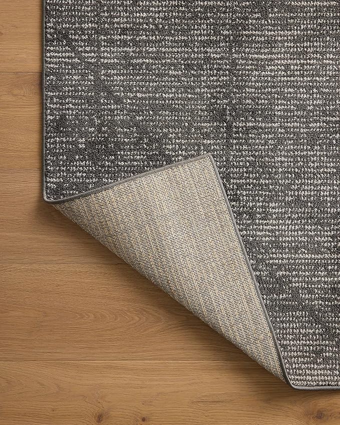 Loloi Kamala Collection KAM-06 Charcoal/Ivory 4'-0" x 6'-0" Accent Rug