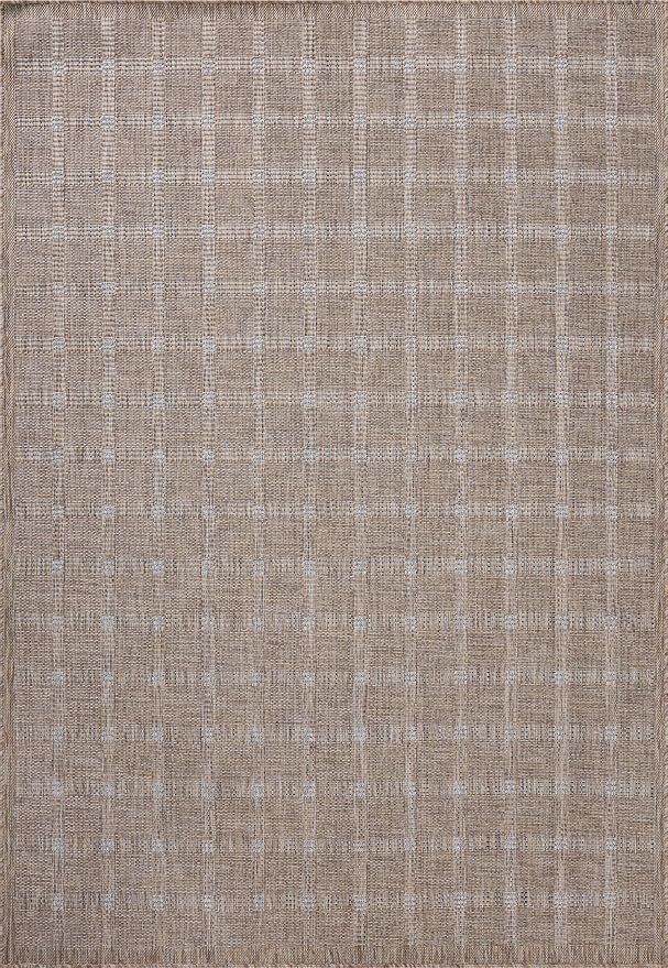Loloi Amber Lewis Topanga Collection TOP-01 Natural/Bone 9'-2" x 12'-0" Indoor/Outdoor Area Rug